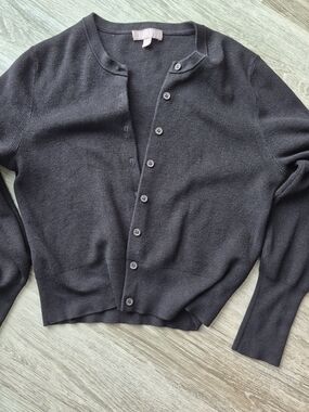 J. Crew Black Button Cardigan